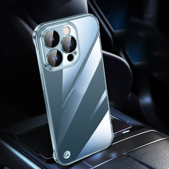 For iPhone 12 Pro Electroplating Frameless Clear PC Phone Case(Transparent)