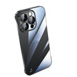 For iPhone 12 Pro Max Electroplating Frameless Clear PC Phone Case(Black) - iPhone 12 Pro Max Cases by PMC TechLife | Online Shopping South Africa | PMC TechLife | Buy Now Pay Later Mobicred