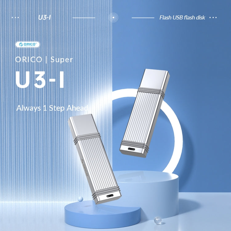 ORICO 32GB Type-C USB3.2 Gen1 USB Flash Drive, Read 260MB/s, Write 50MB/s (Silver)