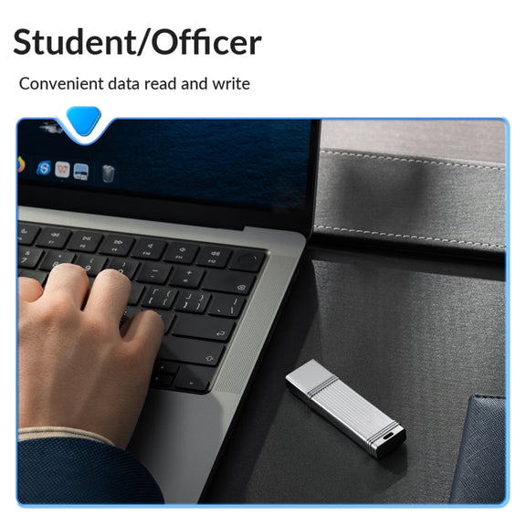 ORICO 128GB USB-A USB3.2 Gen1 USB Flash Drive, Read 260MB/s, Write 50MB/s (Silver)
