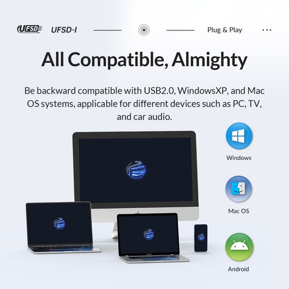 ORICO UFS Flash Drive, Read: 411MB/s, Write: 353MB/s, Memory:64GB, Port:USB-A(Silver)