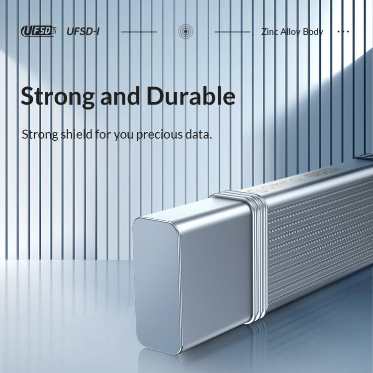 ORICO UFS Flash Drive, Read: 411MB/s, Write: 353MB/s, Memory:512GB, Port:USB-A(Silver) - free shipping - PMC Jewellery - Order now!