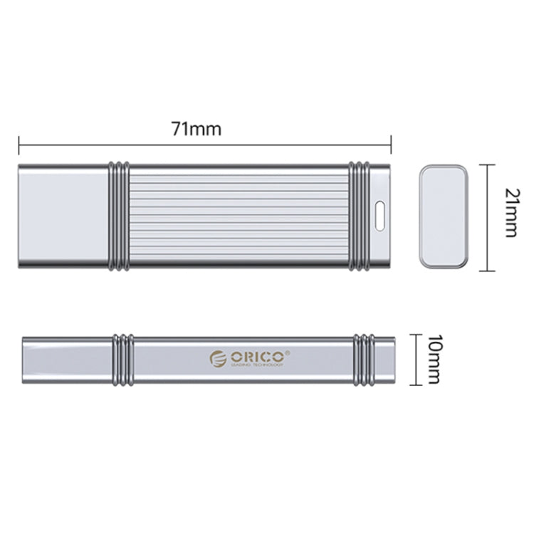 ORICO USB Solid State Flash Drive, Read: 520MB/s, Write: 450MB/s, Memory:512GB, Port:USB-A(Silver)