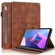 For Lenovo Tab P11 Pro Gen 2 Life Tree Series Horizontal Flip Leather Case with Holder(Brown) - Lenovo by PMC TechLife | Online Shopping South Africa | PMC TechLife | Buy Now Pay Later Mobicred
