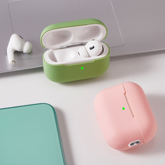 For AirPods Pro 2 Earphone Silicone Protective Case(Black)