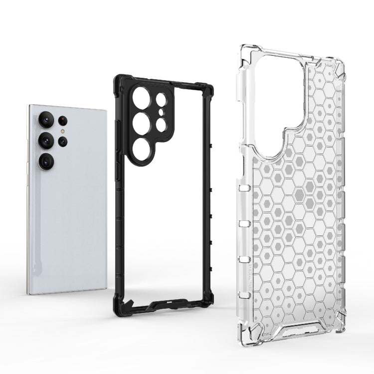 For Samsung Galaxy S23 Ultra 5G Shockproof Honeycomb PC + TPU Protective Phone Case(White) - Galaxy S23 Ultra 5G Cases by PMC TechLife | Online Shopping South Africa | PMC TechLife | Buy Now Pay Later Mobicred