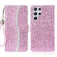 For Samsung Galaxy S23 Ultra 5G Glitter Powder Filp Leather Phone Case(Pink) - Galaxy S23 Ultra 5G Cases by PMC TechLife | Online Shopping South Africa | PMC TechLife | Buy Now Pay Later Mobicred