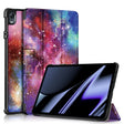 For OPPO Pad 11 inch 3-folding Magnetic Buckle Coloured Drawing Leather Tablet Case(Milky Way) - OPPO by PMC TechLife | Online Shopping South Africa | PMC TechLife | Buy Now Pay Later Mobicred