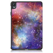 For OPPO Pad 11 inch 3-folding Magnetic Buckle Coloured Drawing Leather Tablet Case(Milky Way)