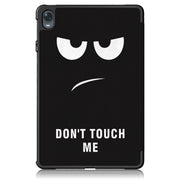 For OPPO Pad 11 inch 3-folding Magnetic Buckle Coloured Drawing Leather Tablet Case(Big Eyes)