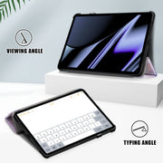 For OPPO Pad 11 inch 3-folding Magnetic Buckle Coloured Drawing Leather Tablet Case(Dream Deer)