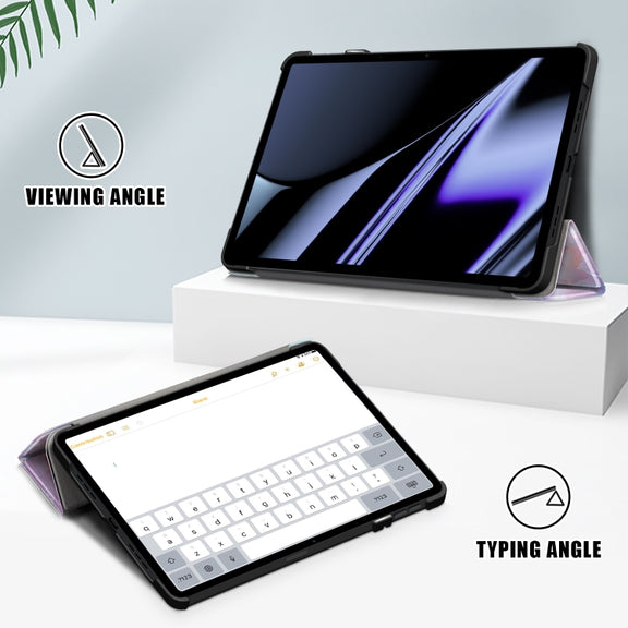 For OPPO Pad 11 inch 3-folding Magnetic Buckle Coloured Drawing Leather Tablet Case(Dream Deer)