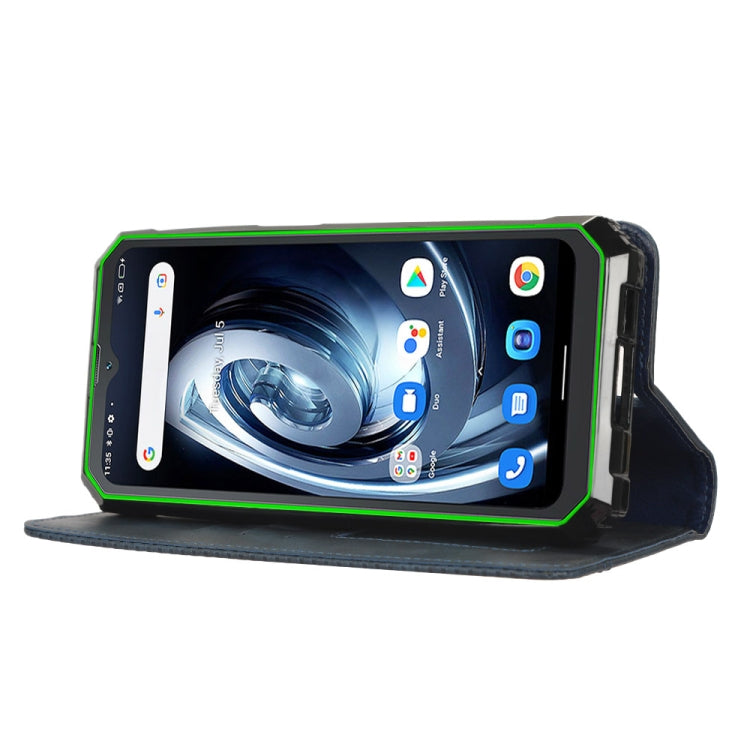 For Blackview BV7100 Magnetic Buckle Retro Texture Leather Phone Case(Blue) - More Brand by PMC TechLife | Online Shopping South Africa | PMC TechLife