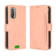 For Blackview BV7100 Skin Feel Calf Texture Card Slots Leather Phone Case(Pink)