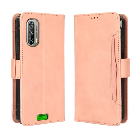 For Blackview BV7100 Skin Feel Calf Texture Card Slots Leather Phone Case(Pink)