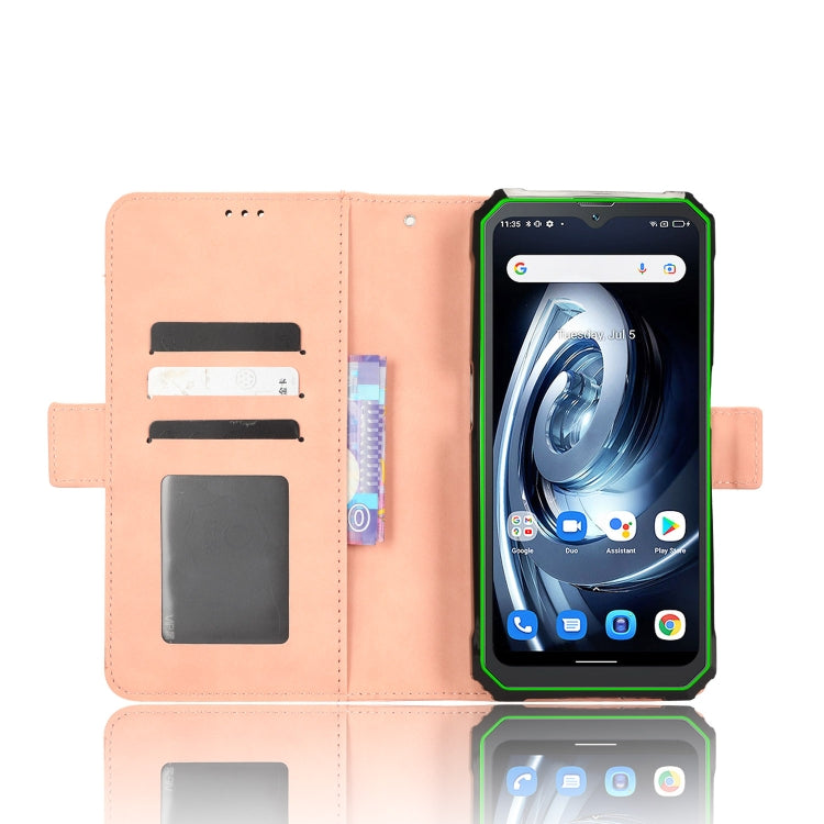 For Blackview BV7100 Skin Feel Calf Texture Card Slots Leather Phone Case(Pink)