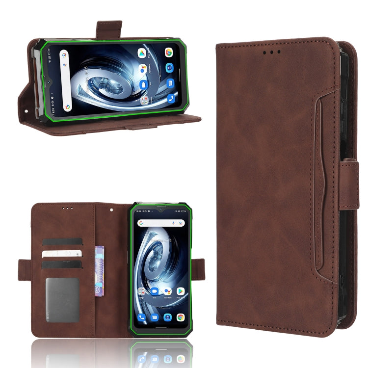 For Blackview BV7100 Skin Feel Calf Texture Card Slots Leather Phone Case(Brown) - More Brand by PMC TechLife | Online Shopping South Africa | PMC TechLife | Buy Now Pay Later Mobicred