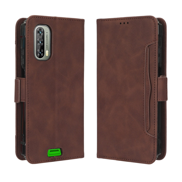 For Blackview BV7100 Skin Feel Calf Texture Card Slots Leather Phone Case(Brown) - More Brand by PMC TechLife | Online Shopping South Africa | PMC TechLife | Buy Now Pay Later Mobicred