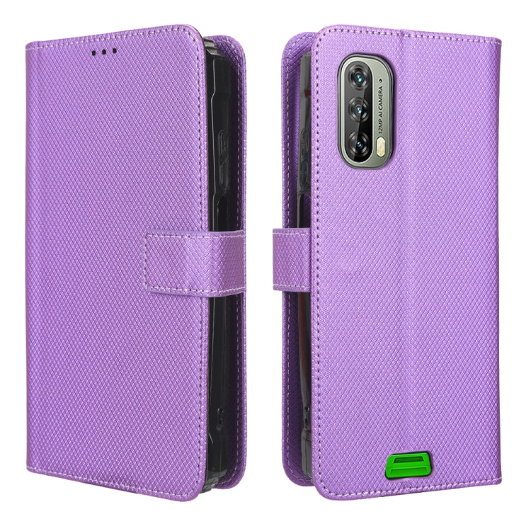For Blackview BV7100 Diamond Texture Leather Phone Case(Purple) - More Brand by PMC TechLife | Online Shopping South Africa | PMC TechLife | Buy Now Pay Later Mobicred