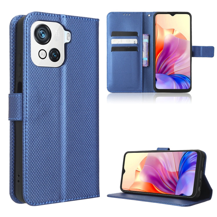 For Blackview OSCAL C80 Diamond Texture Leather Phone Case(Blue) - More Brand by PMC TechLife | Online Shopping South Africa | PMC TechLife | Buy Now Pay Later Mobicred