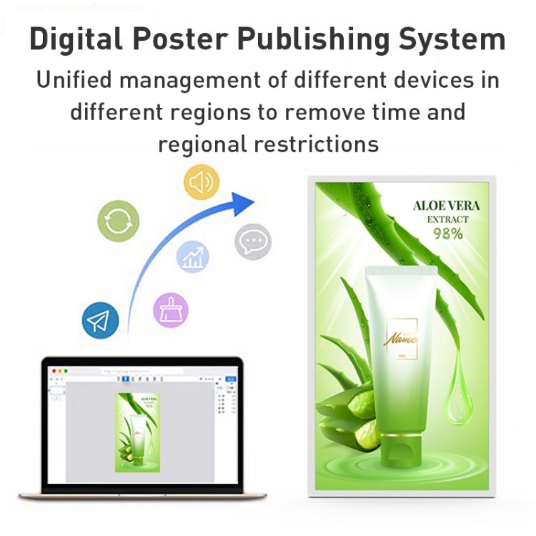 HSD1493T 14 inch IPS Display Advertising Machine RK3566 4GB+32GB(White) - 11-15 inch by PMc TechLife | Online Shopping South Africa | PMc TechLife | Buy Now Pay Later Mobicred