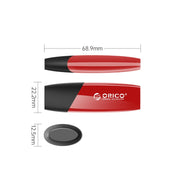 ORCIO USB2.0 U Disk Drive, Read: 10MB/s, Write: 3MB/s, Memory:8G(Red)