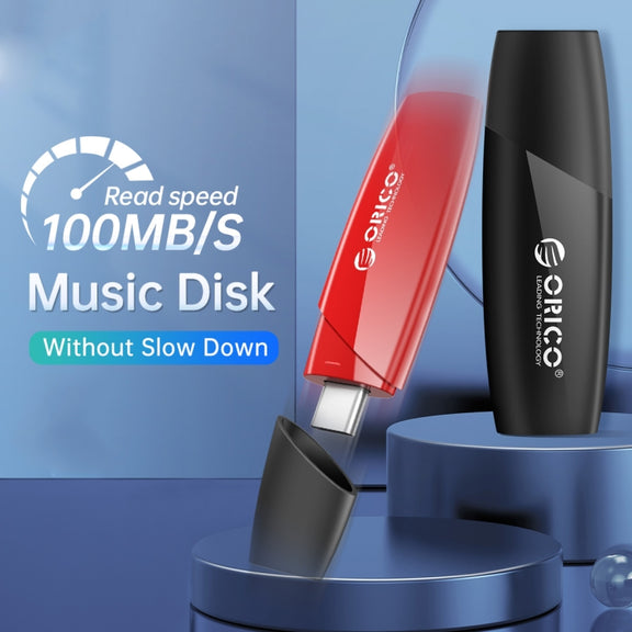 ORCIO USB3.0 U Disk Drive, Read: 100MB/s, Write: 15MB/s, Memory:32GB, Port:USB-A(Red)