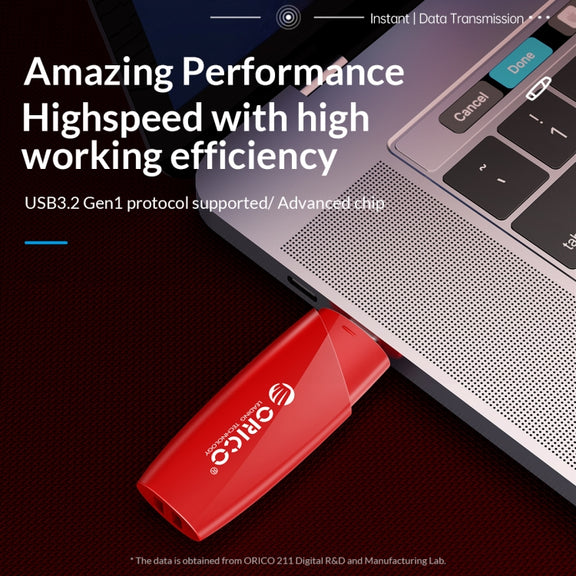 ORCIO USB3.0 U Disk Drive, Read: 260MB/s, Write: 15MB/s, Memory:256GB, Port:USB-A(Red)