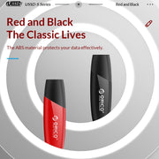 ORICO USB Solid State Flash Drive, Read: 520MB/s, Write: 450MB/s, Memory:128GB, Port:USB-A(Red)