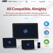 ORICO USB Solid State Flash Drive, Read: 520MB/s, Write: 450MB/s, Memory:512GB, Port:USB-A(Black)