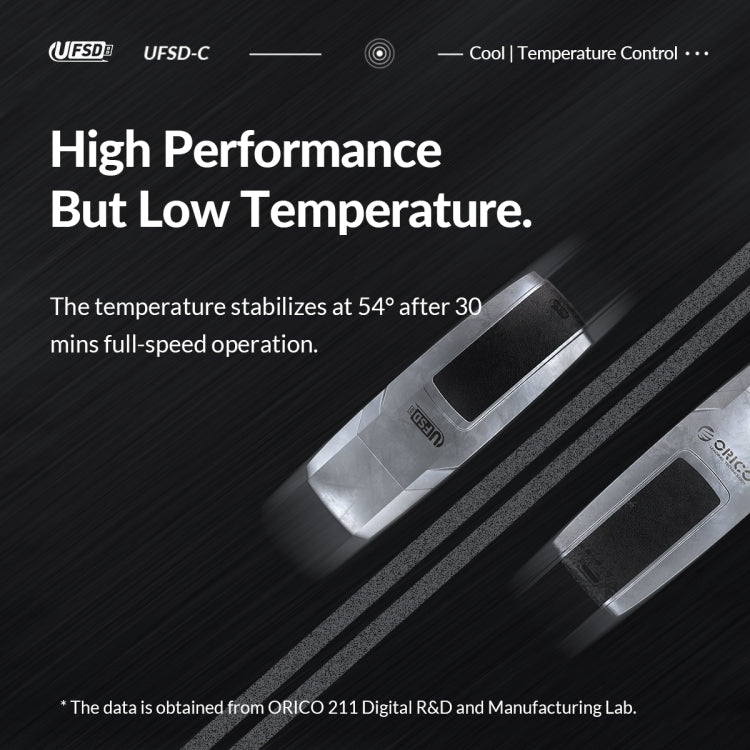 ORICO UFS Flash Drive, Read: 411MB/s, Write: 350MB/s, Memory:256GB, Port:USB-A(Silver)