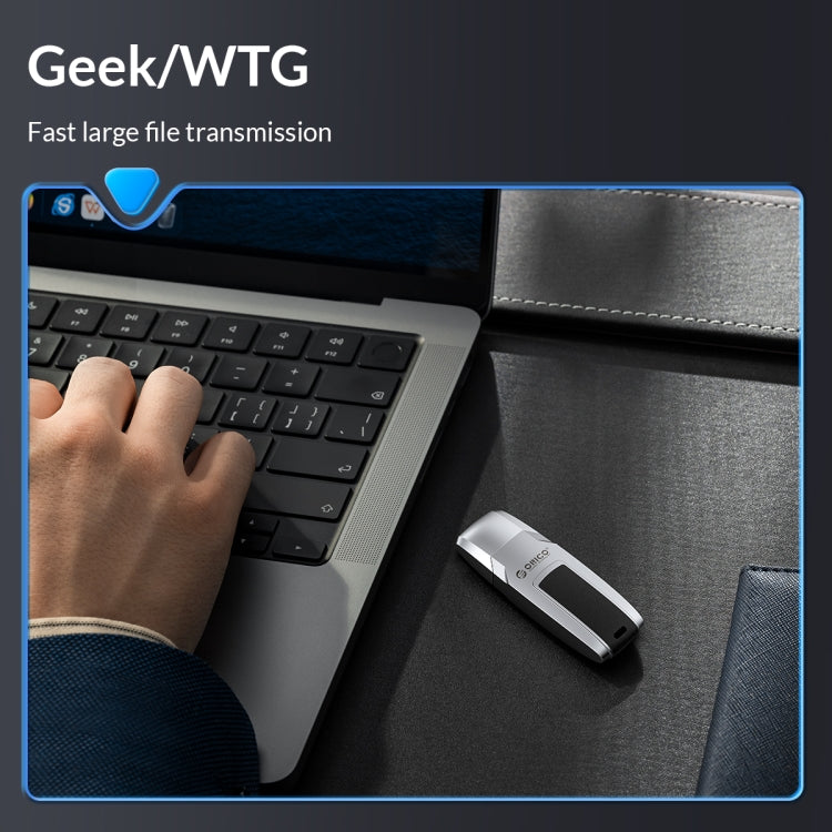 ORICO UFS Flash Drive, Read: 411MB/s, Write: 350MB/s, Memory:512GB, Port:USB-A(Silver)