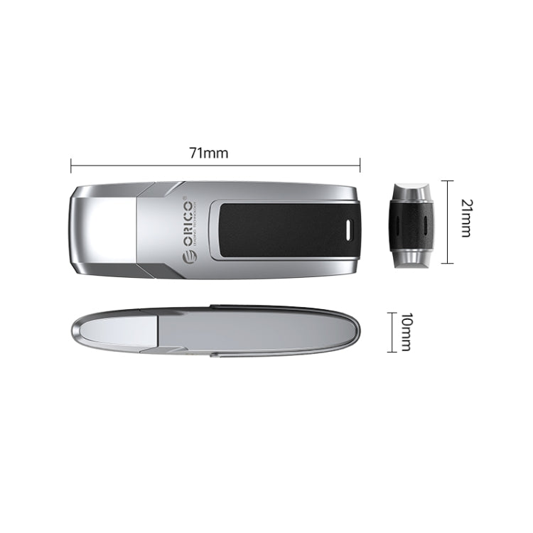 ORICO USB Solid State Flash Drive, Read: 520MB/s, Write: 450MB/s, Memory:128GB, Port:USB-A(Silver)