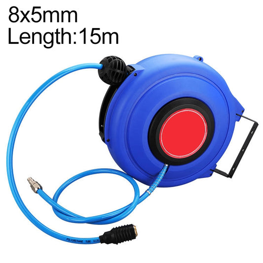 LAIZE Automatic Retractable Air Hose Reel Pneumatic PU Tube, Specification:8x5mm, 15m - free shipping - PMC Jewellery - Order now!