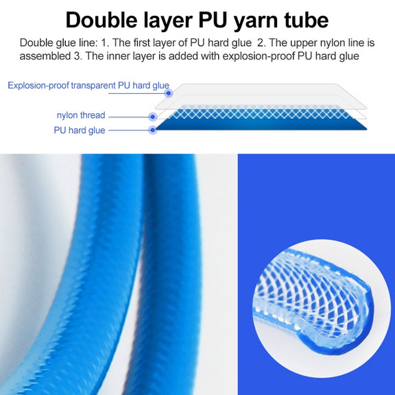 LAIZE Automatic Retractable Air Hose Reel Pneumatic PU Tube, Specification:8x5mm, 15m
