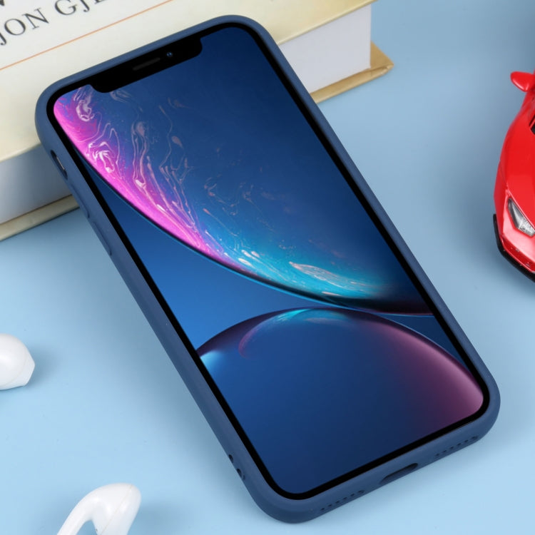 For iPhone XR Liquid Silicone Full Coverage Shockproof Magsafe Phone Case(Dark Blue) - More iPhone Cases by PMC TechLife | Online Shopping South Africa | PMC TechLife