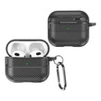 For AirPods 3 Carbon Fiber Texture Anti-fall Earphone Protective Case(Black) - For AirPods 3 by PMC Jewellery | Online Shopping South Africa | PMC Jewellery | Buy Now Pay Later Mobicred