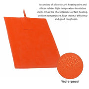9 x 13cm Car Engine Oil Pan Sump Tank Heater Pad, Plug Type:EU Plug