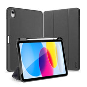 For iPad 2025 / 2022 DUX DUCIS Domo Series Magnetic Flip Leather Tablet Case(Black)