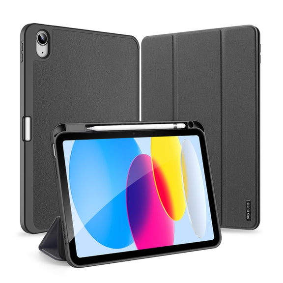 For iPad 2025 / 2022 DUX DUCIS Domo Series Magnetic Flip Leather Tablet Case(Black)