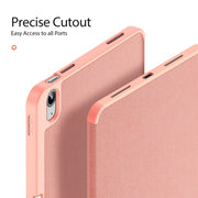 For iPad 2025 / 2022 DUX DUCIS Domo Series Magnetic Flip Leather Tablet Case(Pink)