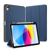 For iPad 2025 / 2022 DUX DUCIS Domo Series Magnetic Flip Leather Tablet Case(Blue)