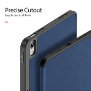 For iPad 2025 / 2022 DUX DUCIS Domo Series Magnetic Flip Leather Tablet Case(Blue)