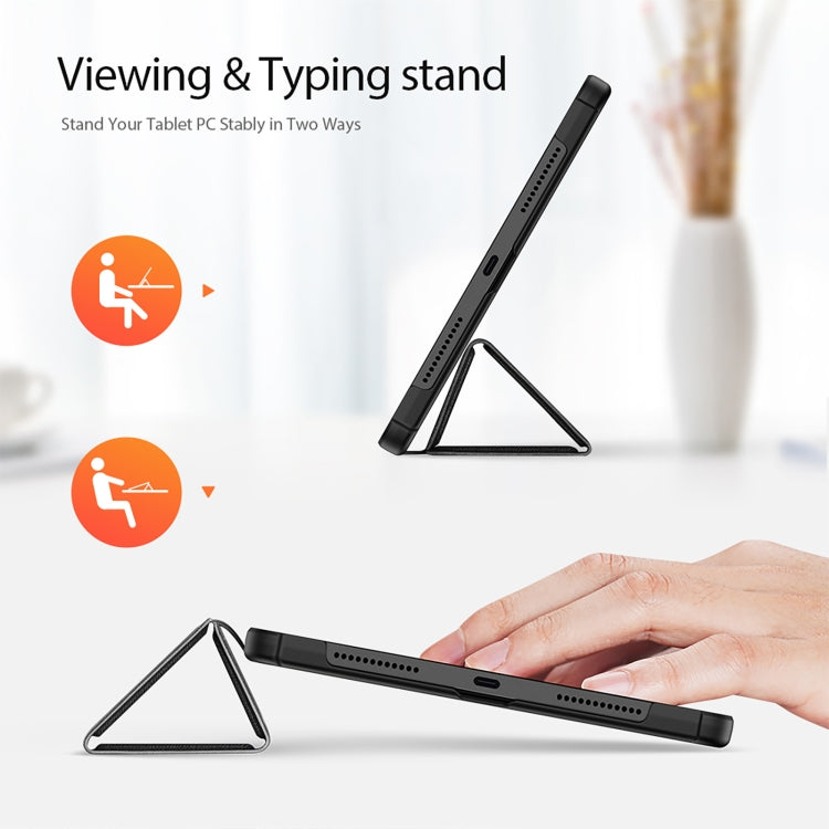 For Xiaomi Redmi Pad 10.61 DUX DUCIS Domo Series Magnetic Flip Leather Tablet Case(Black)