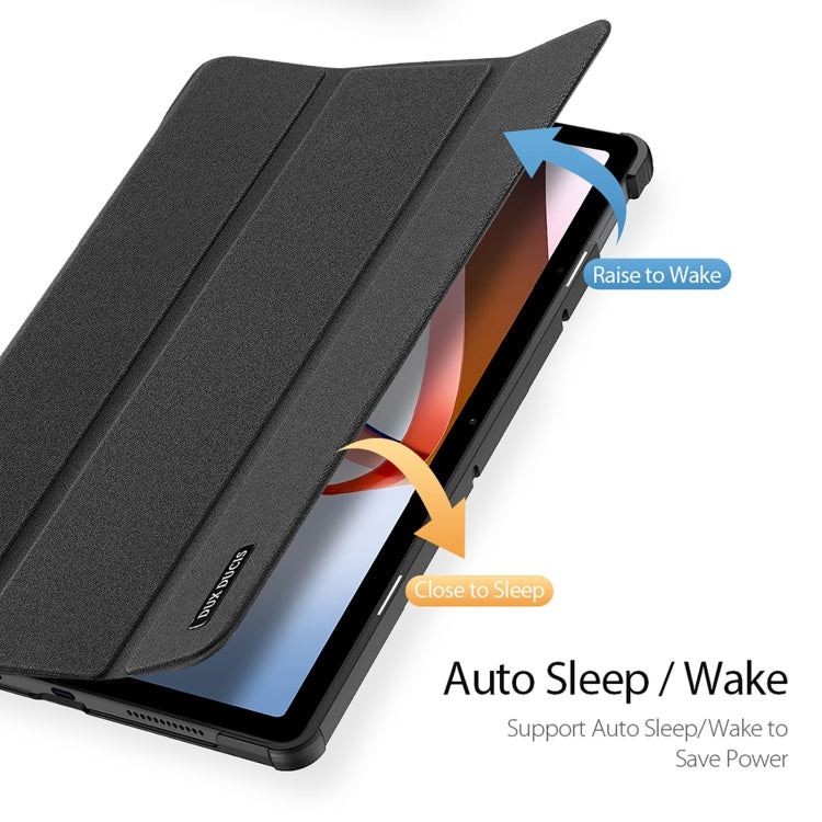 For Xiaomi Redmi Pad 10.61 DUX DUCIS Domo Series Magnetic Flip Leather Tablet Case(Black)