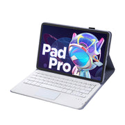 For Lenovo Xiaoxin Pad 2022 10.6 inch/Tab M10 Plus 10.6 3rd Gen 2022 AM20-A Lambskin Texture Bluetooth Touch Keyboard Leather Tablet Case (Purple)