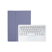 For Lenovo Xiaoxin Pad 2022 10.6 inch/Tab M10 Plus 10.6 3rd Gen 2022 AM20-A Lambskin Texture Bluetooth Touch Keyboard Leather Tablet Case (Purple)