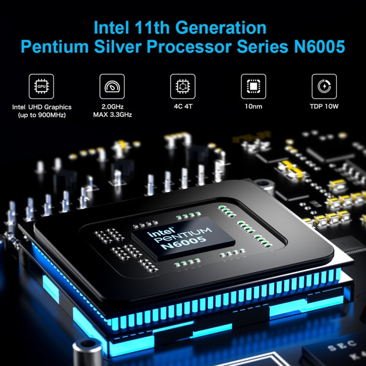 GMK KB7 Windows 11 Pro Mini PC, 16GB+512G, Intel Pentium Silver N6005 Quad Core, Support WiFi & BT(EU Plug) - free shipping - PMC Jewellery - Order now!