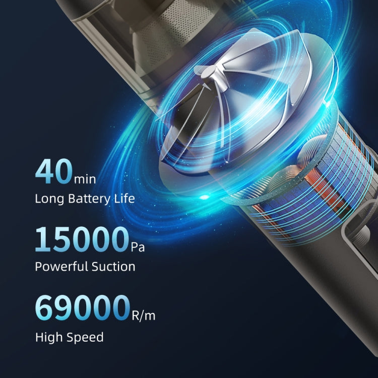 F35 15000Pa Cordless Handheld Car Vacuum Cleaner(White) - Vacuum Cleaner by PMC TechLife | Online Shopping South Africa | PMC TechLife | Buy Now Pay Later Mobicred