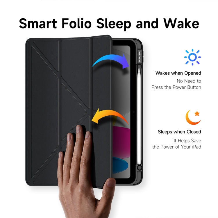 For iPad 2025 / 2022 DUX DUCIS Magi Series Smart Leather Tablet Case(Black) - iPad 2025 / 2022 Cases by DUX DUCIS | Online Shopping South Africa | PMC Jewellery | Buy Now Pay Later Mobicred